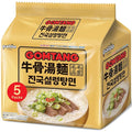 Korean Food Paldo Gomtang Noodle Soup, 5 Pack (3.6oz Each) – Instant Korean-Style Broth Ramen – Mild & Savory Gomtang Flavor with Chewy Noodles