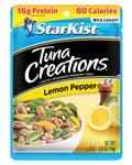 StarKist Tuna Creations Lemon Pepper Pouch (2.6 oz - 1 Pack) Wild Caught, High Protein Shelf Stable Seafood, Gluten Free, Soy Free, No Draining, Ready to Eat for Salads and Sandwiches