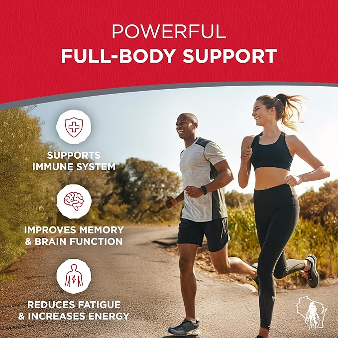 Red Panax Ginseng Powder with Natural Ginsenosides (16 oz)- Supports Healthy Energy, Vitality, Mood and More, Korean Panax Ginseng Root Powder for Smoothies, Coffee or Drinks (2 Packs)