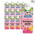 Mooala - Organic Strawberry Bananamilk, Lunchbox Friendly, Shelf-Stable, Non-Dairy, Nut-Free, Plant-Based Beverage, On the Go 12 Pack