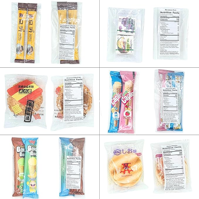 Premium Asian Snack Collection – Japanese & Korean Gift Set – Includes Ramen, Soft Cakes, Savory Chips & Matcha Energy Drink – Large Variety Box
