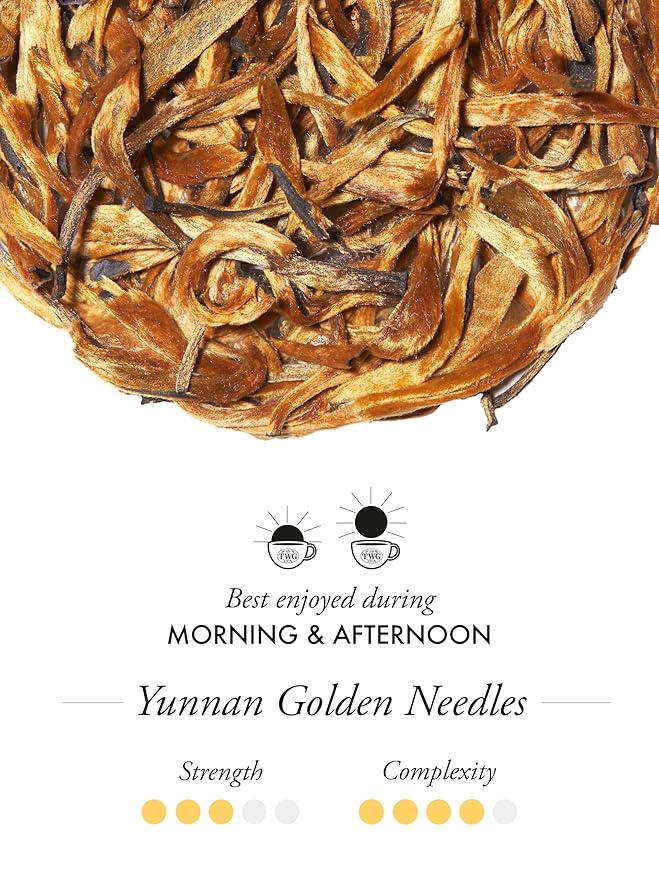 TWG Tea | Yunnan Golden Needles | Black Tea | Nutty & Malty | Haute Couture Tin, 40g | Gift Set