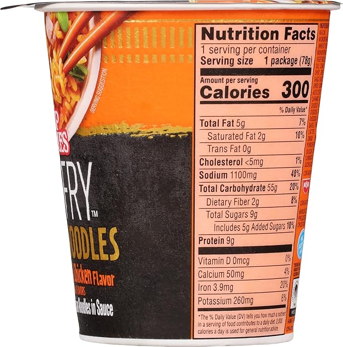 Nissin Cup Noodles Stir Fry Rice with Noodles, Japanese Teriyaki Chicken, 2.75 Ounce (Pack of 6)