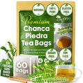 TOG999, Premium 60 Chanca Piedra Leaf Tea Bags, 100% Natural & Pure from Chanca Piedra Leaves. Loose Leaf Chanca Piedra Herbal Tea. Made with Natural Material Tea Bags. No Sugar, No Caffeine, No Gluten, Vegan.