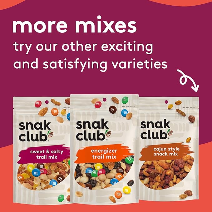 Snak Club Ramen Flavored Snack Mix, Crunchy Ramen Pieces, Toasted Corn, Sesame Sticks, Peanuts, Cashews, Soybeans, Edamame, 8 oz Resealable Bag
