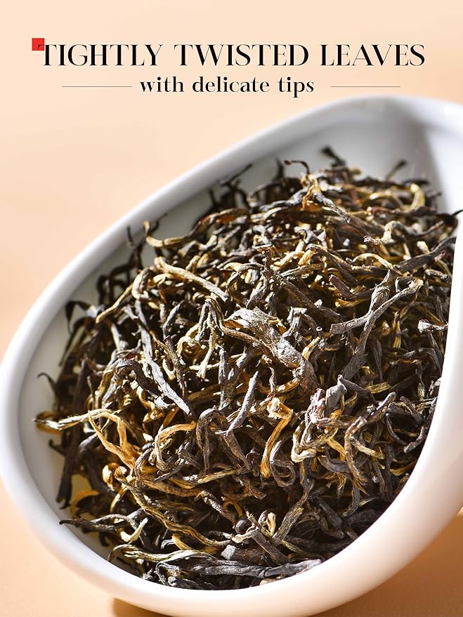 CO-OP 1950 Honey Black Tea Loose Leaf Tea, 100g, Premium High Mountain Whole Loose Leaf Black Tea, Naturally Sweet & Mellow, Unique Floral & Nectar Aroma, No Additives, 20 Empty Tea Bags Included, Tin
