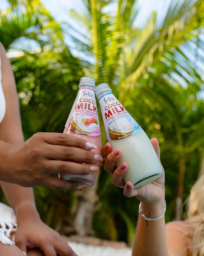 Savia - Coconut Milk Drink, Quality Coconut-Based Beverage, Made with Real Coconut Pulp & Natural, Delicious & Refreshing, Vegetarian, Gluten-Free(9.8oz, 12-Pack) (Original)