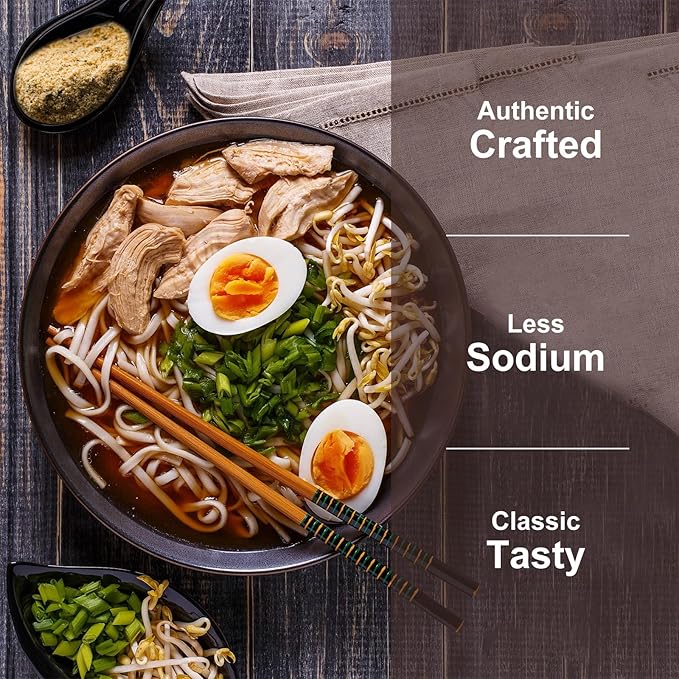 JAYUSS Ramen Seasoning Less Sodium Chicken Instant Ramen Seasoning Powder 10.58 Oz Gluten Free, Non-Gmo, No MSG Premium Instant Noodle Soup Powder 300G