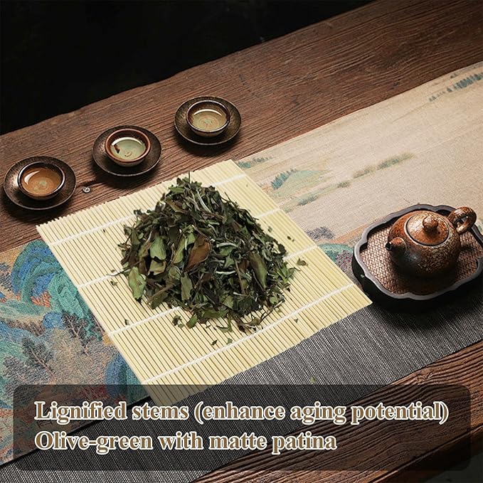 Organic White Tea Loose Leaf- Organic Loose Leaf Tea White Leaves Earthy Flavor Rich Antioxidants,300g /10.580z, No Additive,From 2019 Chinese Fujian Natural WildernessLeaves for Gifting, Daily