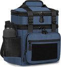 GLENKEY Tactical Lunch Box Cooler Bag - Expandable Insulated Lunch Bag for Men Women - XLarge Lunchbox for Adults Work Shifts Outdoor Trips Blue 22L