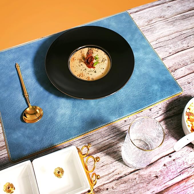 Ceramics Rimmed Soup Bowls 8.6 oz, Black 11 inch Exquisite small soup plate Set of 4, Pasta plates With Rim is the best choice for hotels, kitchens, fine restaurants and gourmets