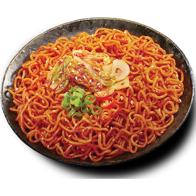 Nissin Geki - Hot & Spicy Korean Veg Instant Noodles, 80g (pack of 3)