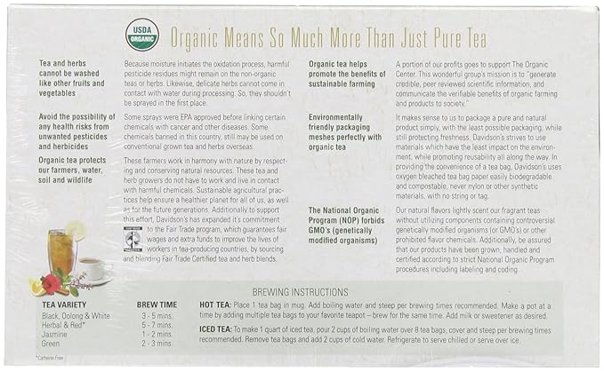 Davidson's Organics, South African Rooibos, 100-count Unwrapped Tea Bags