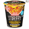 Nissin Cup Noodles Stir Fry Noodles in Sauce, Fiery Chicken, 2.96 Ounce (Pack of 6)