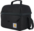 Carhartt 12 Can Two Compartment Lunch Box | Durable,Fully-Insulated Lunch Bag for Women & Men,Large Lunchbox (Black),(Pack of 12)