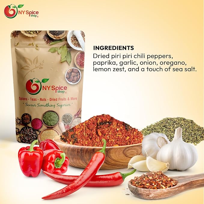 NY Spice Shop Portuguese Peri Peri Seasoning Mix - 4 Ounce Piri Piri Masala Multi Purpose Spice Rub for Grilled Chicken, Beef and Seafood