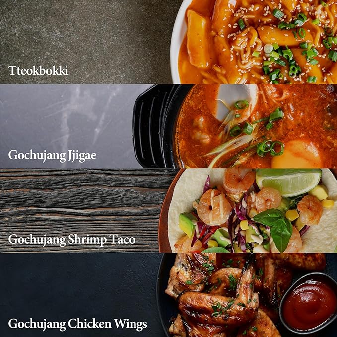 Wang Gochujang - Traditional Korean Red Chili Pepper Paste, Made with All Natural Ingredients, Non-GMO and MSG-Free, 2.2 Lb (Pack of 1) - Spicy, Sweet and Deep Flavor