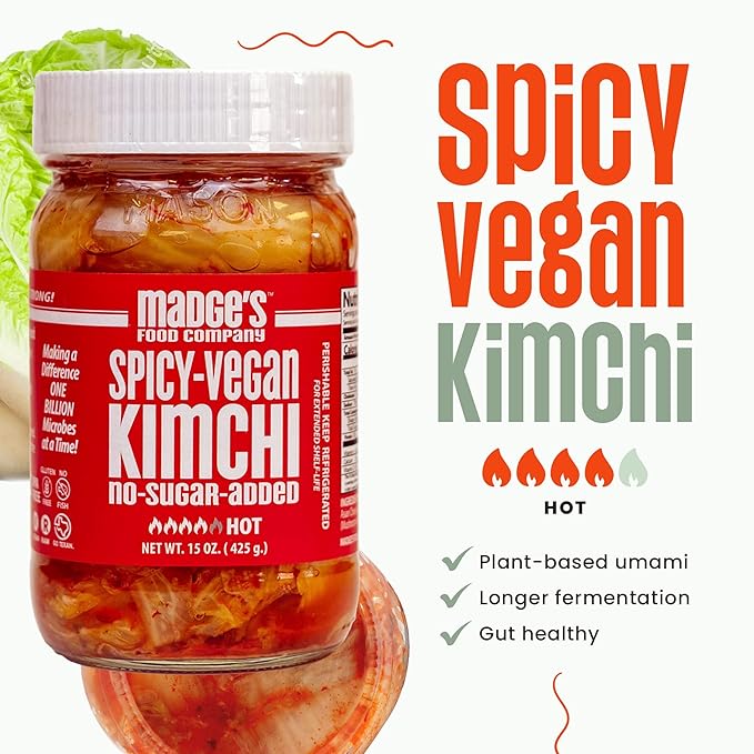Madge's Food Company, Kimchi Spicy, 15 Ounce