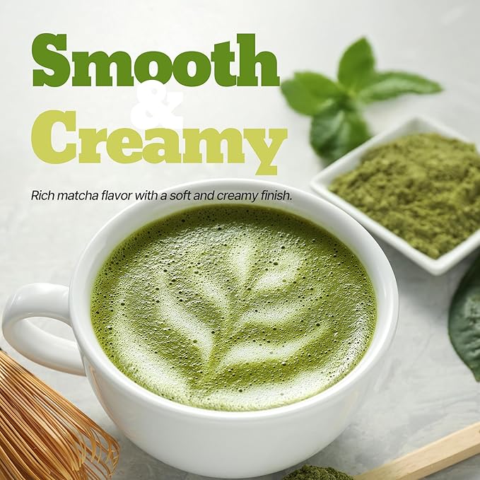 [Nokchawon] Jeju Matcha Latte – Smooth and Creamy Sweet Green Tea Latte with Jeju Grown Matcha Powder, drink mix, korean tea, 10 Sticks, 180g (6.35oz)
