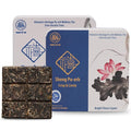 Pu-erh Tea Cake 36g | Brew Once, Drink All Day | Coffee Alternative for Work & Deep Focus | 6 Breakable Pieces, No Tools Needed | Raw (Sheng) Pu-erh Tea | Ancient Tree Tea from Vietnam | Chill Cham Clear