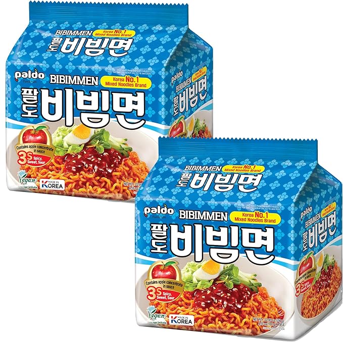 korea Paldo Bibim myun Cold Noodle instant ramen sweet spicy sauce 130g 4.59oz(Pack of 10)