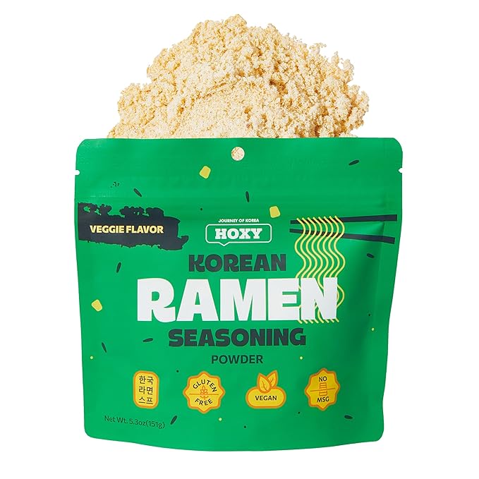 HOXY Journey of Korea "Korean Ramen Seasoning" | Gluten Free, Vegan, No-MSG | Premium Finest Ramen Seasoning Powder | 5.3oz (Veggie)