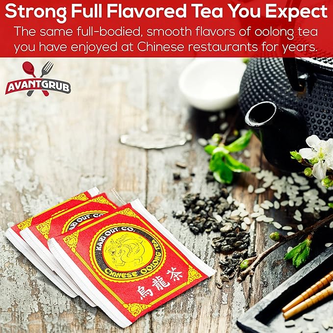 Authentic Restaurant-Grade Oolong Tea Bags, Premium Chinese Tea Sachets for Hot or Iced Caffeinated Drinks, Semi-Fermented Drink for Detox, Health, Diet and Energy, 9.6 Ounce (Pack of 150).