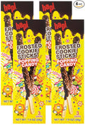 Hapi Frosted Cookie Sticks Popping Candy 1.9 Oz (pack of 4)