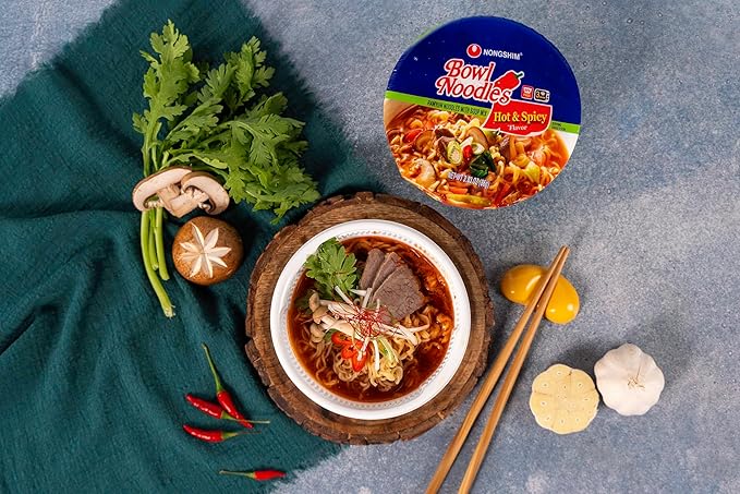 Nongshim HOT & SPICY Noodle Soup, 3.03 Ounce (Pack of 1)
