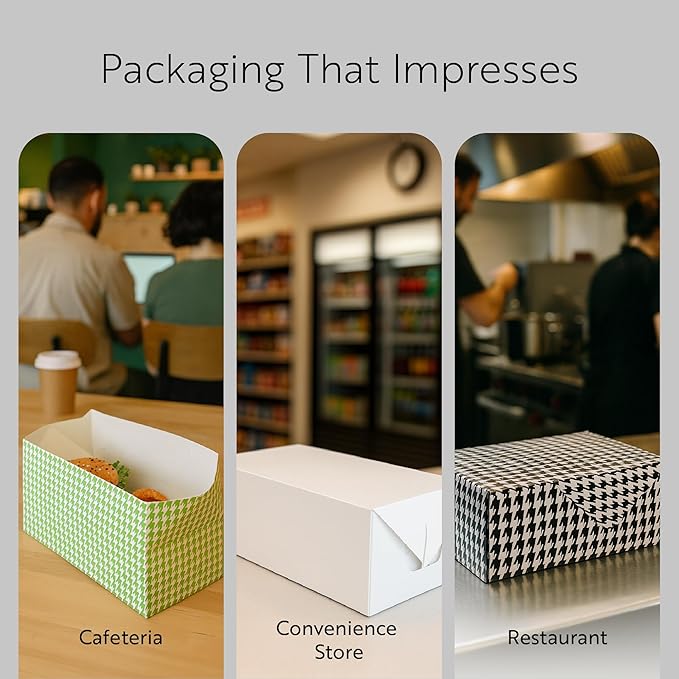 Restaurantware Paper Takeout Box 100 Count 71 Oz Greaseproof Disposable Lunch Box Spill-Resistant Restaurant Takeout Container Secure Closure White