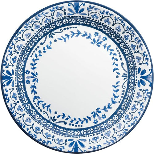 Corelle Vitrelle 6 PIECE Dinner Plates Set Triple Layer Glass and Chip Resistant, Lightweight Round Plates, Portofino