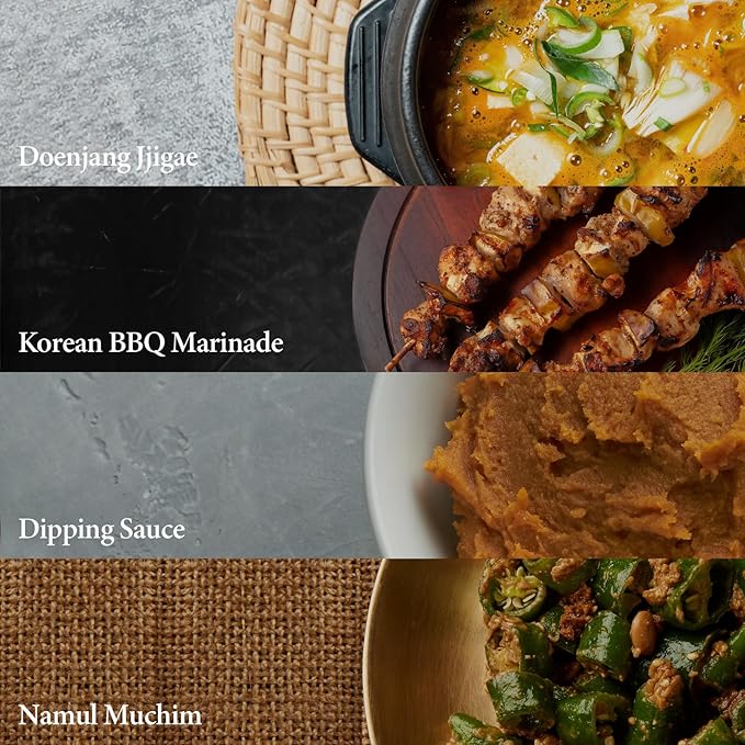 Wang Korean Traditional Doenjang – Authentic Fermented Soybean Paste | Korean Pantry Staple for Doenjang Jjigae, Ssamjang & Korean BBQ Marinades | 1.1 Pound