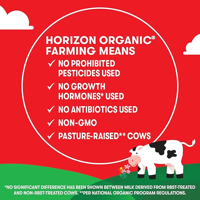 Horizon Organic Neapolitan Variety Bundle, Shelf Stable 1% Lowfat Vanilla, Chocolate, & Strawberry Milk Boxes, USDA Certified Organic UHT Milk from Pasture-Raised Cows, No Refrigeration Required, 8 fl oz, 6 Count