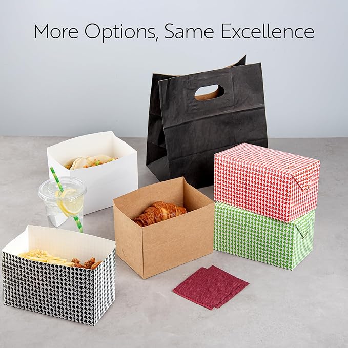 Restaurantware Paper Takeout Box 100 Count 71 Oz Greaseproof Disposable Lunch Box Spill-Resistant Restaurant Takeout Container Secure Closure White