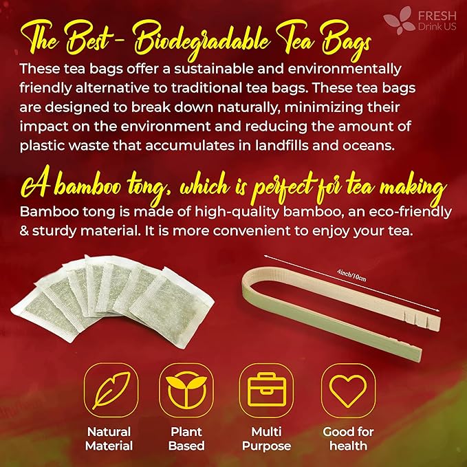 FreshDrinkUS, Premium Improve Colon Tea | 75 Tea Bags | Herbal Tea Blend with Senna Leaves, Lotus Leaves, Hawthorn Berry, Ginger & More – Caffeine Free Botanical Tea – Natural Daily Herbal Infusion