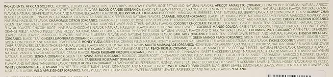 Tea Forte Single Steeps Loose Leaf Tea Sampler, Assorted Variety Tea Box, 15 Single Serve Pouches, Gifts for Mom, Classic Tea