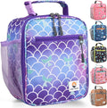CaCTOUR Lunch Box Kids,Premium Insulated Lunch Bag for Girls Boys,Soft Bag Mini Cooler Back to School Thermal Reusable Lunch Bag for Work School Picnic (Mermaid)