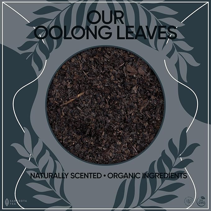 Organic Oolong Tea Loose Leaf 16oz Bulk | 100% USDA Organic Chinese Oolong Tea | Premium Semi-Oxidized Full Leaf | Smooth, Floral & Toasted Flavor | High Antioxidants | Energy & Metabolism Support | Hot or Iced | Non-GMO