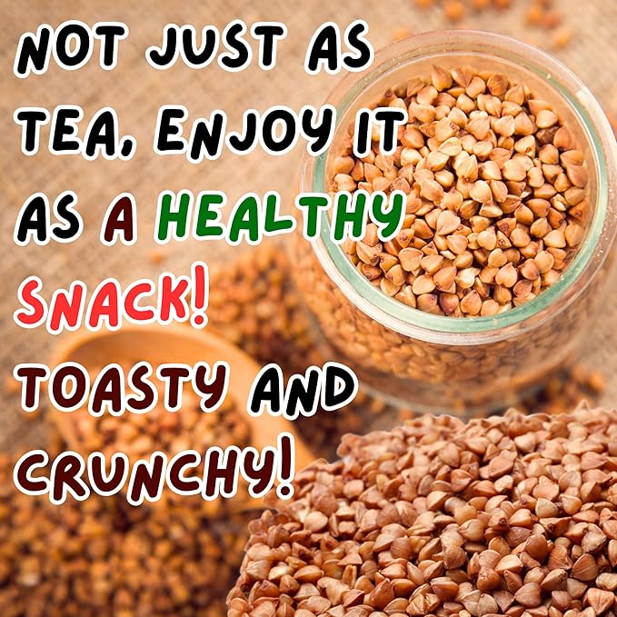 Chasandai Japanese Buckwheat Tea, Caffeine-Free | Premium Roasted Buckwheat from Tottori, Aromatic Soba Tea - 150g | Perfect Hot or Cold Beverage