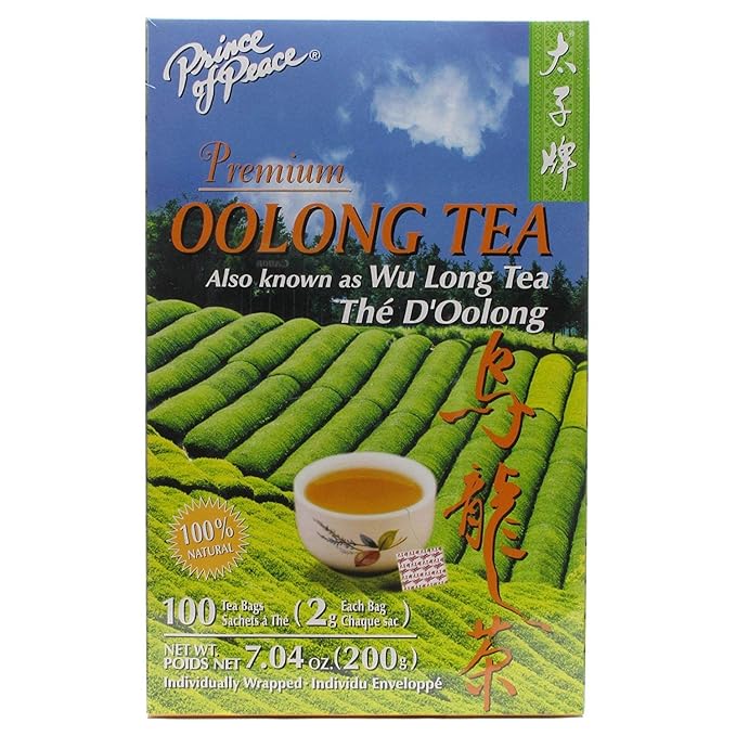 Prince of Peace Oolong Tea - 100 Tea Bags net wt. 6.35oz (180g)