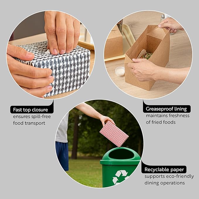 Restaurantware Paper Takeout Box 100 Count 71 Oz Greaseproof Disposable Lunch Box Spill-Resistant Restaurant Takeout Container Secure Closure White
