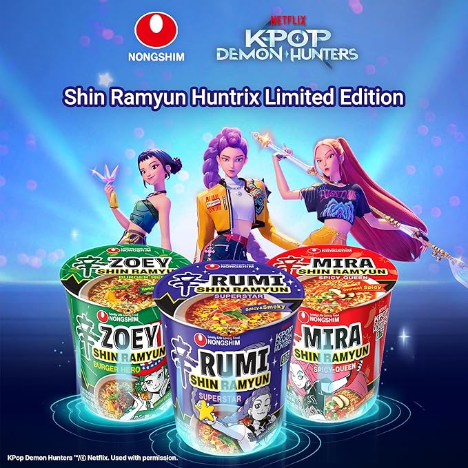 Nongshim Shin Ramyun Superstar, Instant Noodle Cup, Spicy & Smoky, 3.35 oz (Pack of 6)