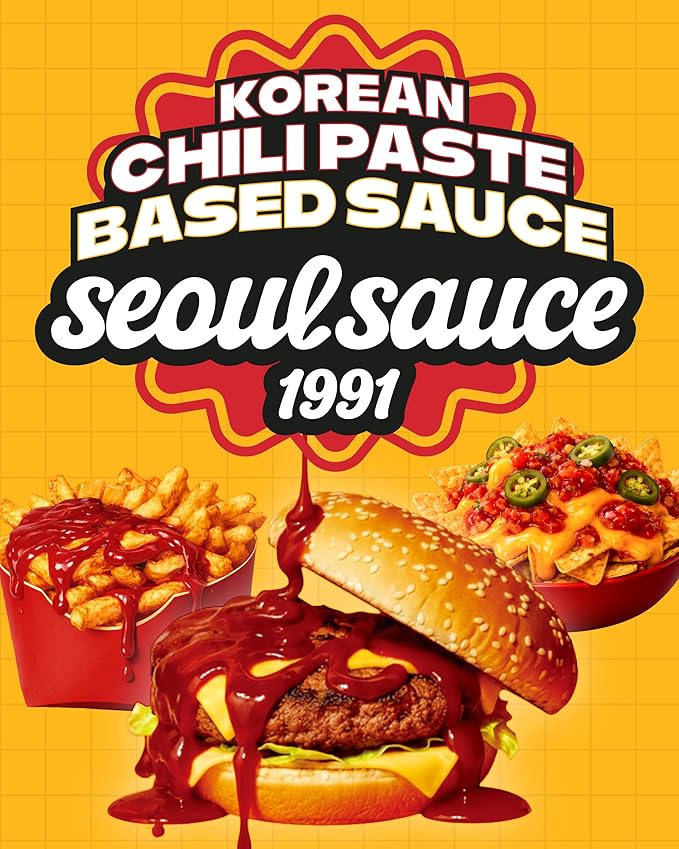 Seoul Sauce 1991 Mala Gochujang Hot Sauce – Spicy Sichuan Peppercorn & Korean Chili Sauce – Numbing Heat Condiment for Stir-Fries, Wings, and Noodles (10.9 oz / 310g)