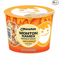 Maruchan Wonton Ramen Bowl, Hot & Spicy Chicken Flavor – Japanese-Style Instant Noodle Soup, Microwaveable Easy Meal – 3.93 Oz. (6 Pack)