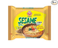 OTTOGI Spicy Sesame Flavor Ramen – Korean Instant Noodle with Egg Block, Spicy Sesame Broth, 4.05 oz (Pack of 5)