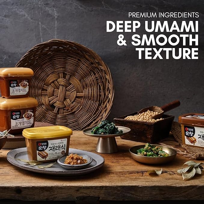 Doenjang - Premium Korean Soybean Paste [Original, 2.2 lb (1kg)] – Fermented Korean Miso-Style Bean Paste for Doenjang Jjigae, Stews, Soups, Marinades & Dipping Sauces – Rich Umami Korean Pantry Essential