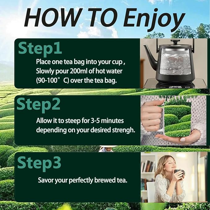 Pipi Tea,Pipi Oolong Tea, Extra Value 4g*25 Bags Selected Tea Leaves, Cortisol & Calming Tea for Stress Relief, Vegan, Non-GMO (2)