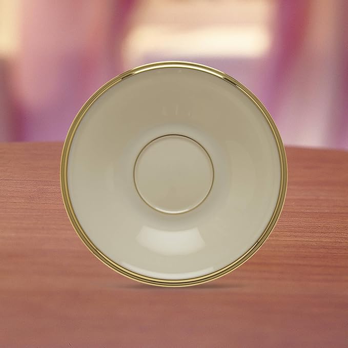 Lenox 140104040 Eternal Saucer, 1 Piece, Porcelain, 6" x 6", Service for 1, Porcelain