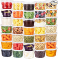 NESCCI 72 Sets (144-Piece) Deli Containers with Lids,12oz X 72 Set Each, Leak-Proof & BPA Free Airtight Takeout Plastic Food Storage Containers for Soup, Meal Prep, Microwave/Freezer Safe