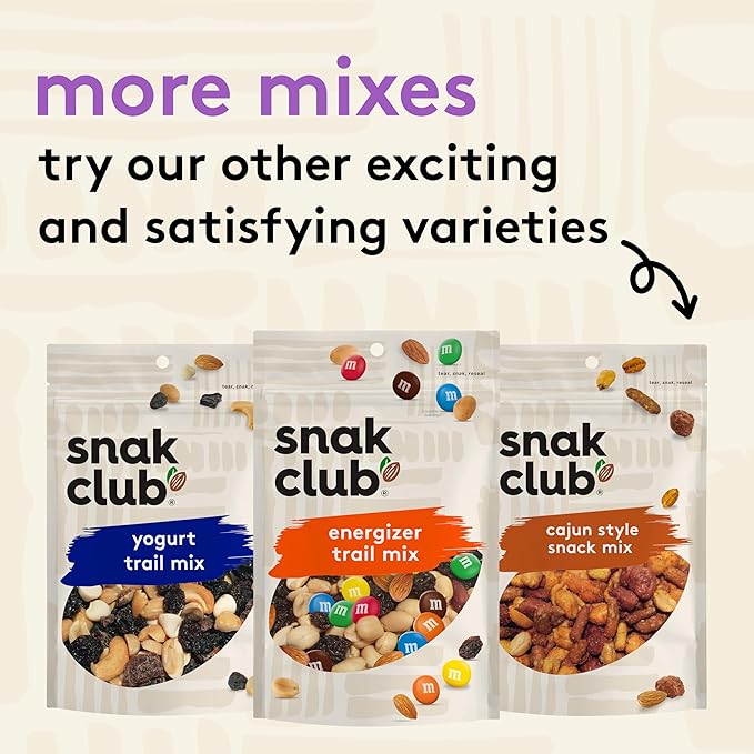 Snak Club Tropical Trail Mix with Peanuts, Dried Papaya, Raisins, Banana Chips, Dried Pineapple, Coconut Chips, and Almonds, Gluten-Free and Kosher Snack, 16 oz Resealable Bag